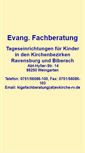 Mobile Screenshot of kigafachberatung.evkirche-rv.de