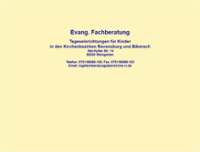 Tablet Screenshot of kigafachberatung.evkirche-rv.de